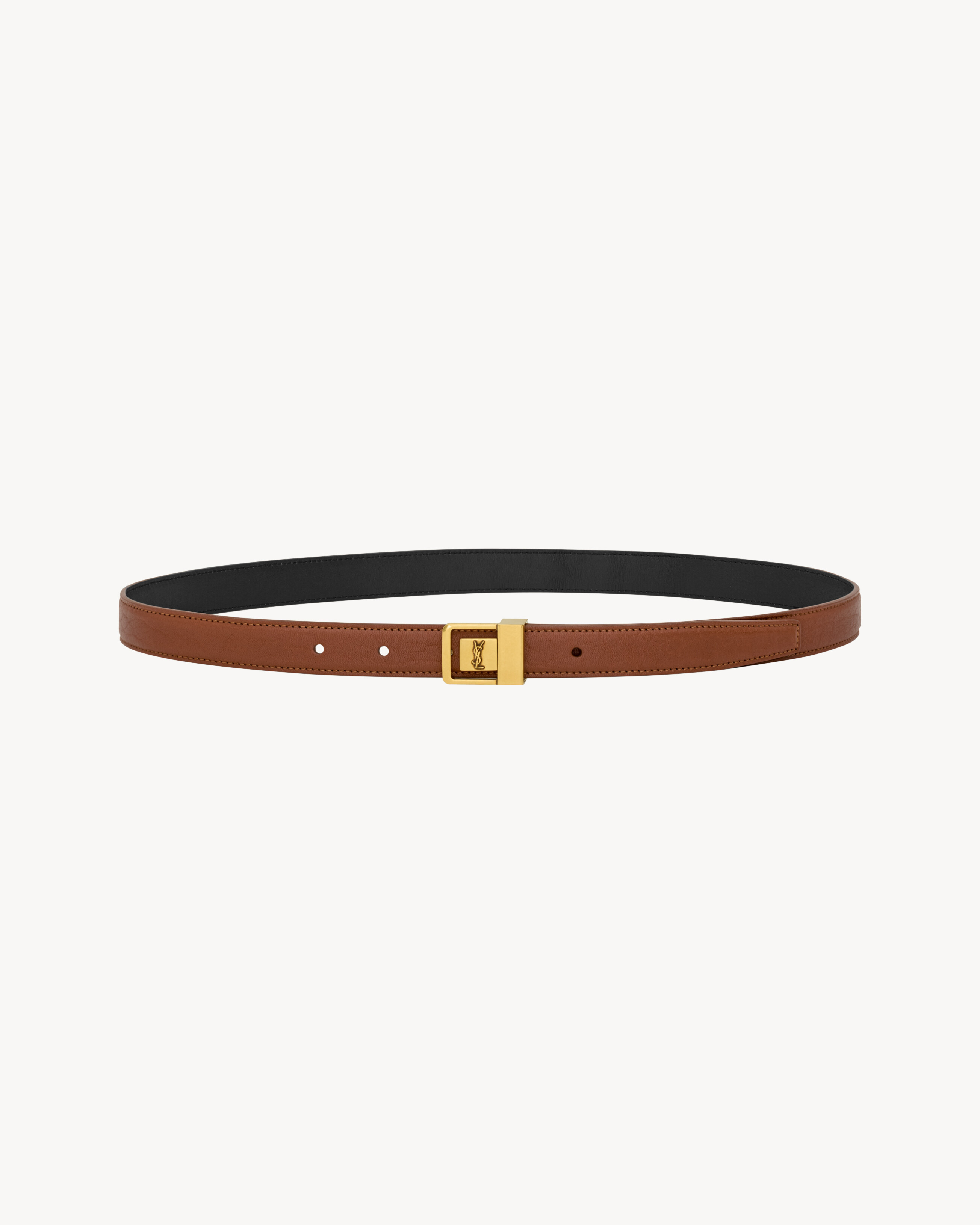 LA 66 THIN BELT IN GRAINED LAMBSKIN - 2