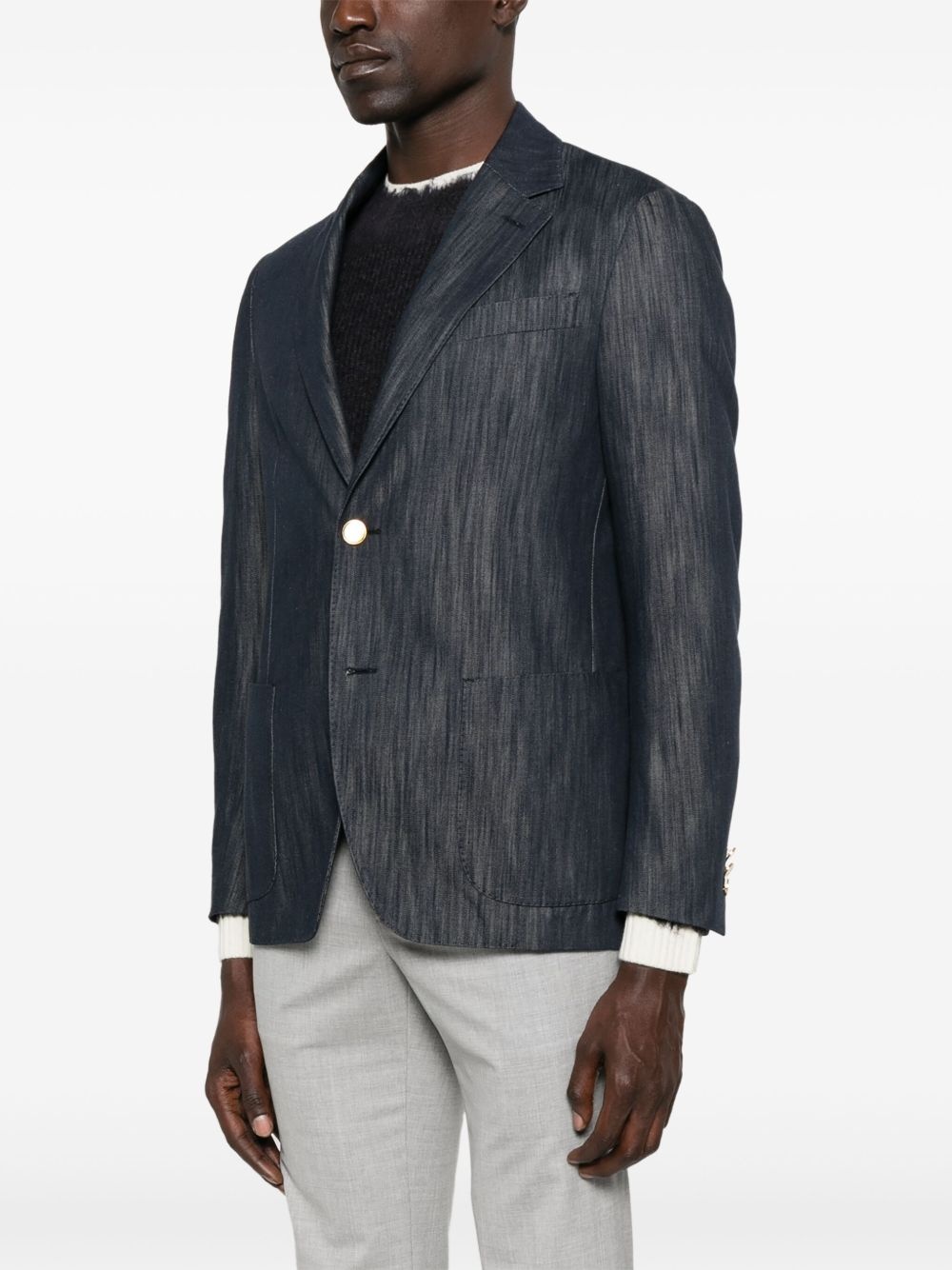denim blazer - 3