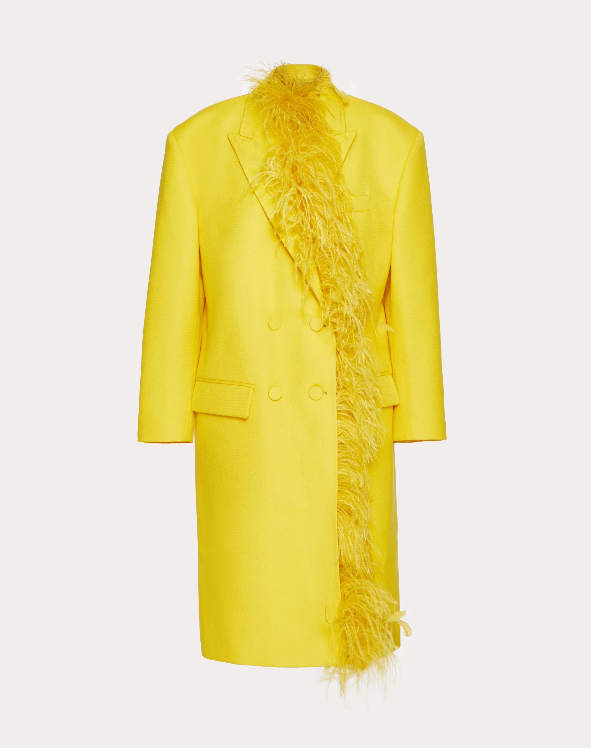 EMBROIDERED DRY TAILORING WOOL COAT - 1