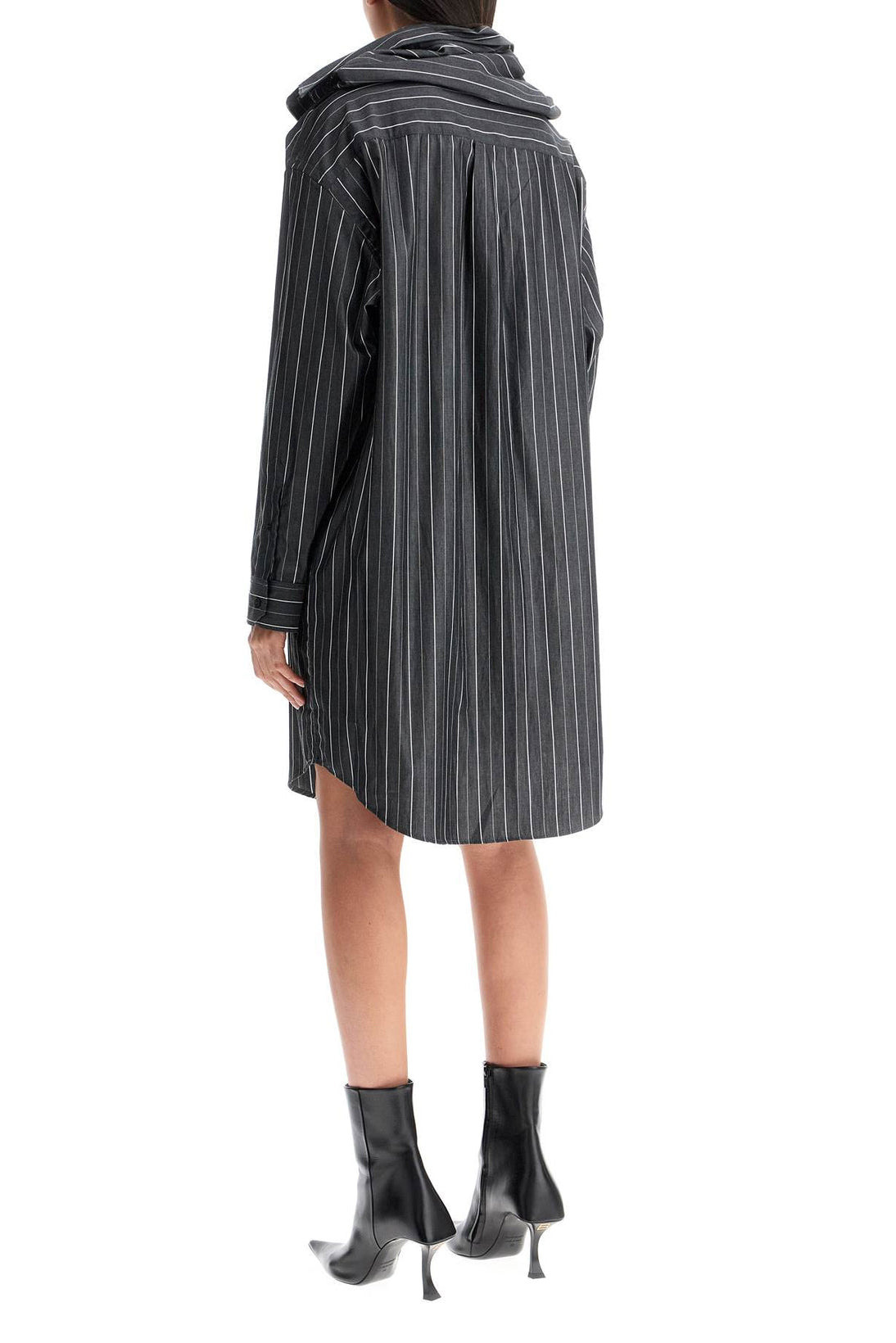 EVERGREEN CHAIN SHIRT DRESS / GRY - 7