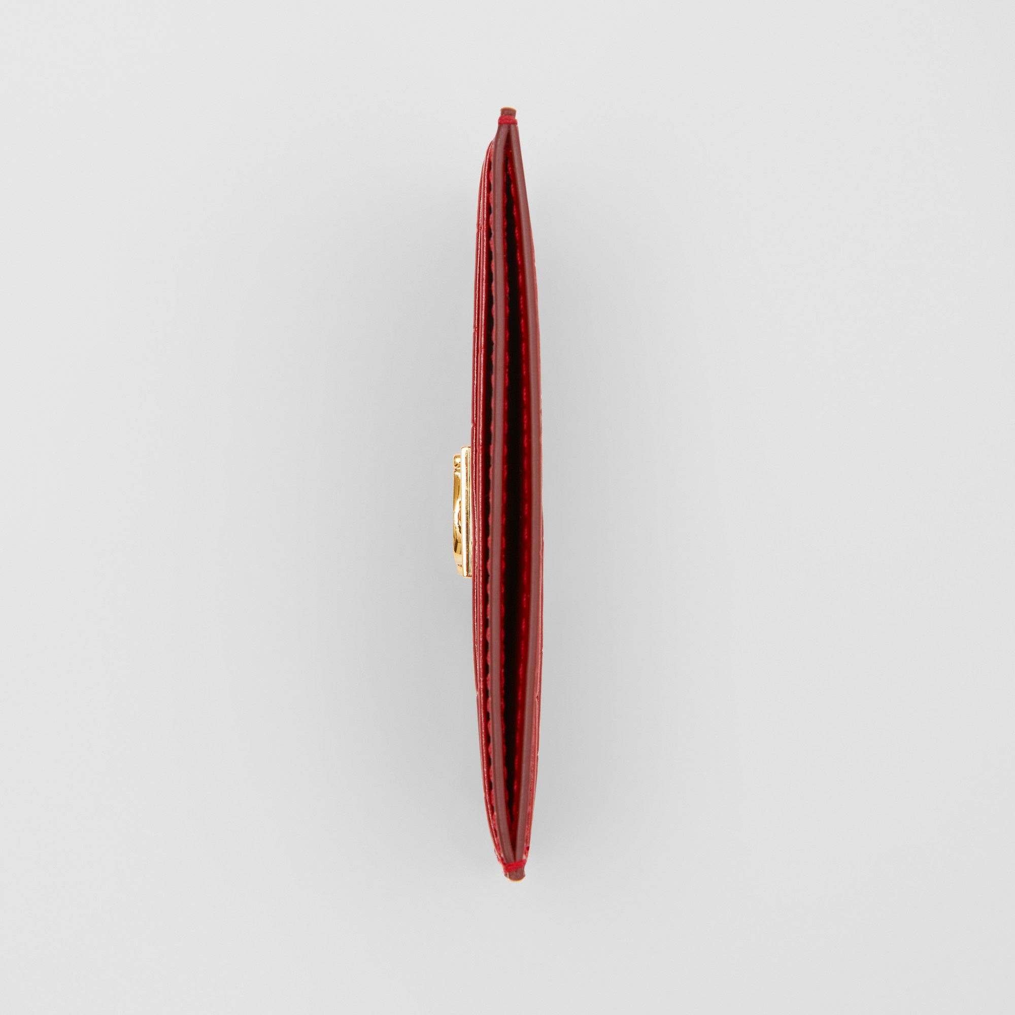 Embossed Leather TB Card Case - 3