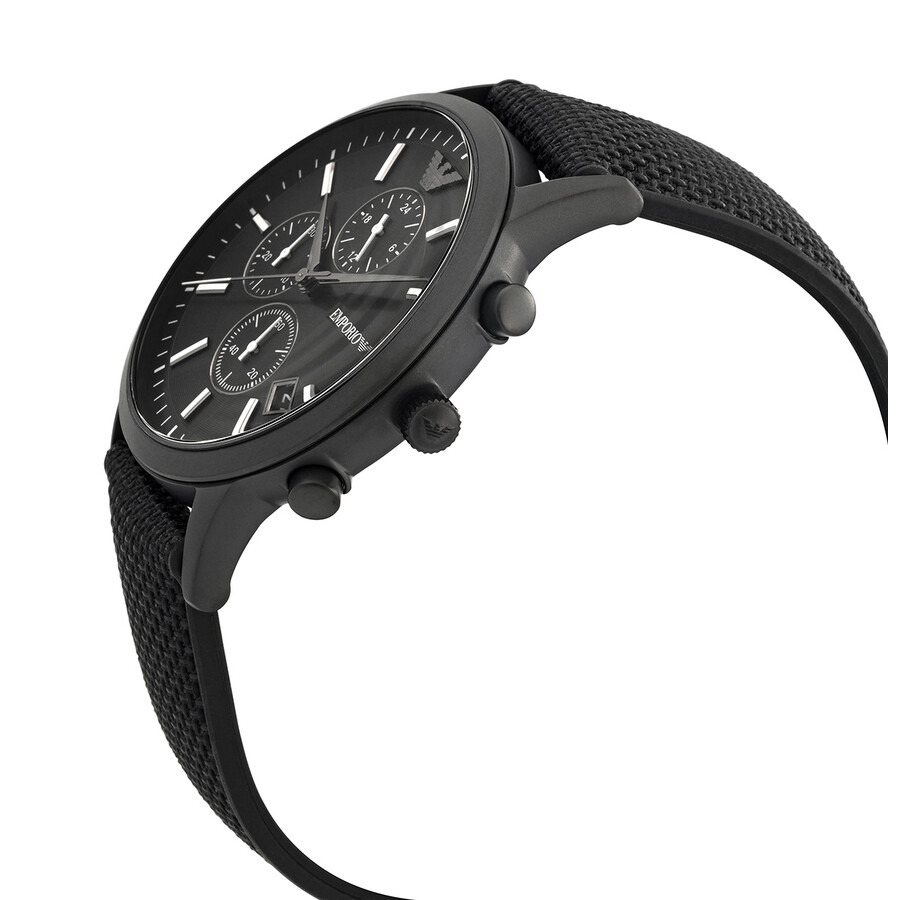 Emporio Armani Renato Chronograph Quartz Black Dial Men's Watch AR11457 - 2
