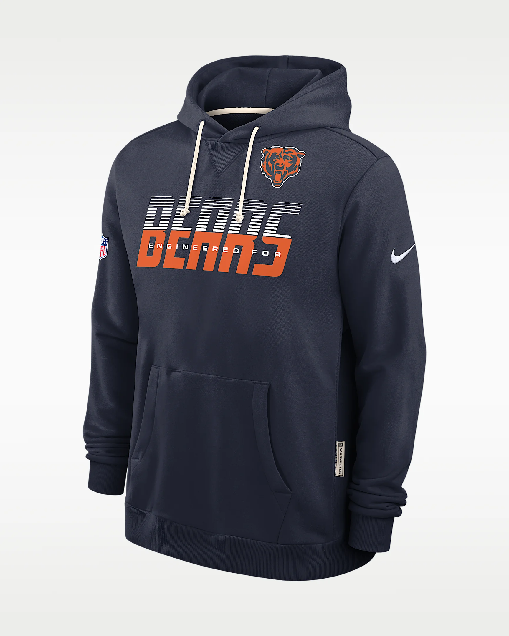 Chicago Bears Sideline Standard Issue Men's Nike Dri-FIT NFL Pullover Hoodie - 1