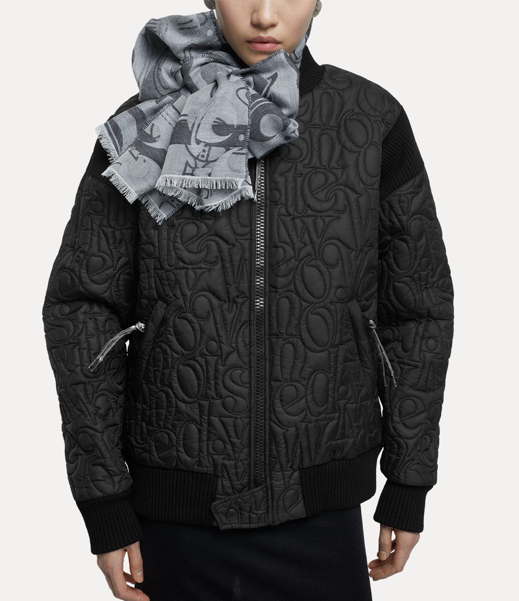 STRIPPED CYCLIST BOMBER - 7