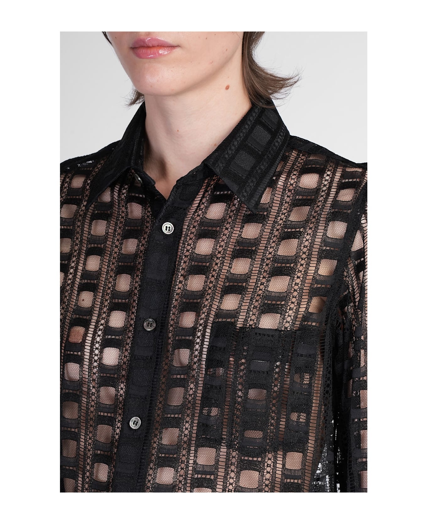 Shirt In Black Rayon - 5