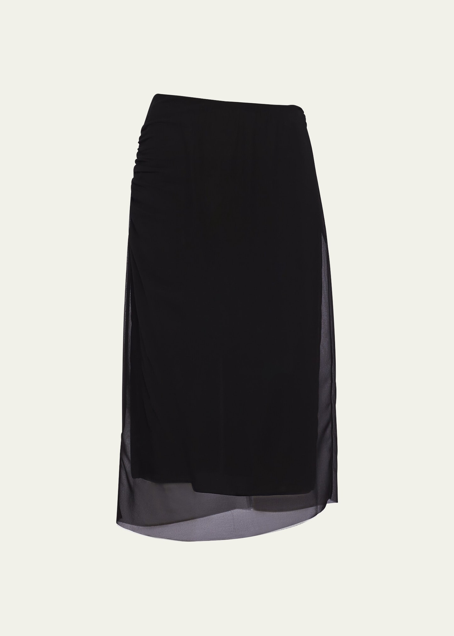 Georgette Midi Skirt - 1