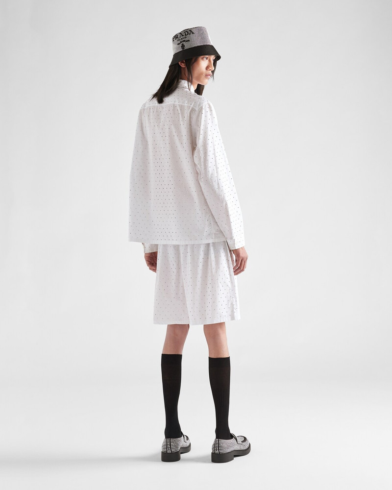 Studded cotton Bermudas 5