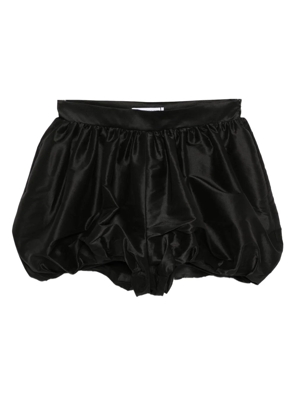 bubble-hem satin shorts - 1