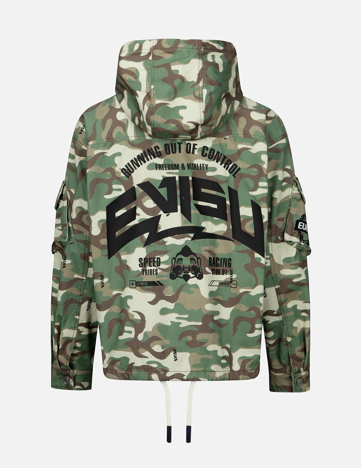 ALLOVER CAMOUFLAGE-PATTERN HOODED JACKET - 2
