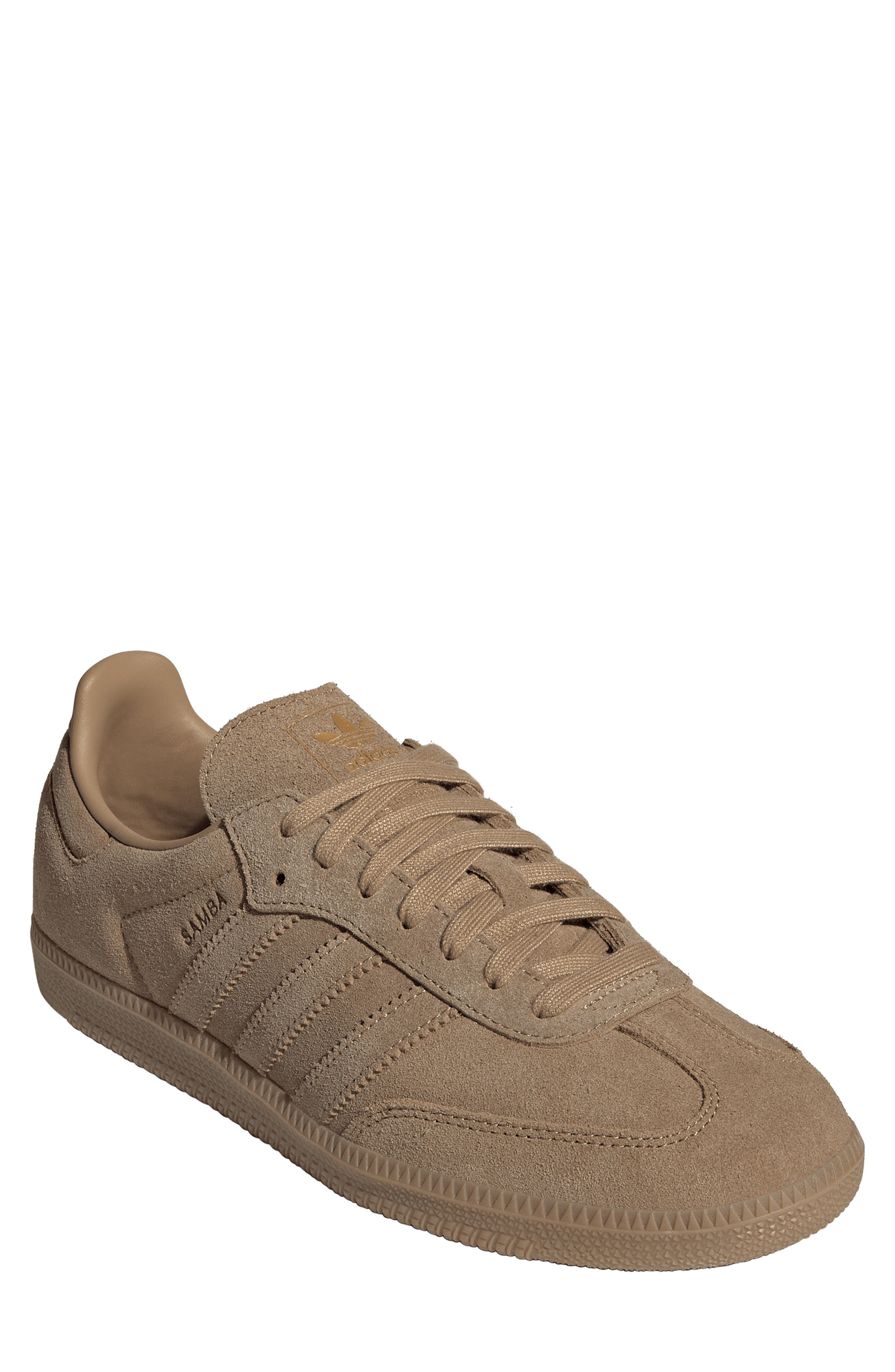 adidas Samba OG Sneaker in Cardboard/Sand/Gold at Nordstrom - 1