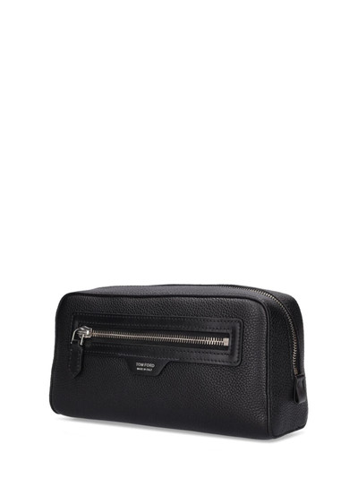 TOM FORD Logo leather toiletry bag outlook