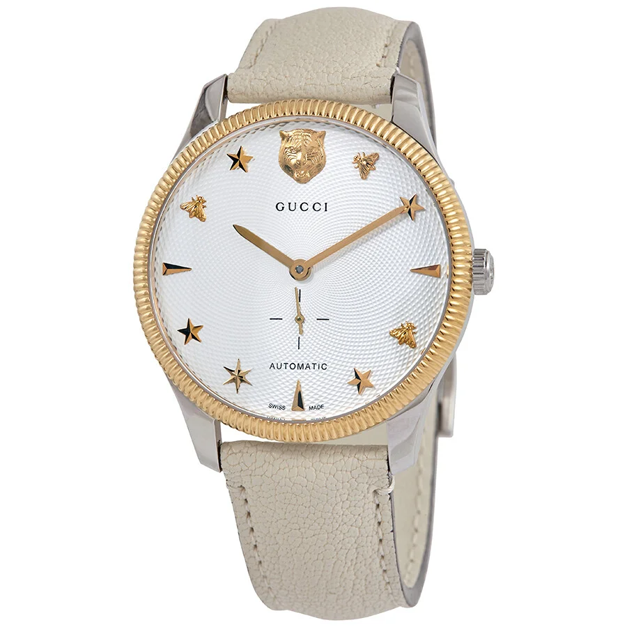 Gucci G-Timeless Automatic Silver Dial Men's Watch YA126348 - 1