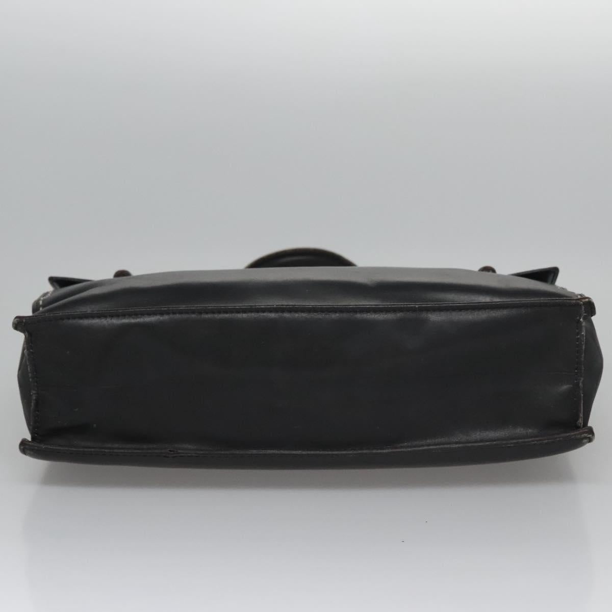 CELINE Hand Bag Leather Black - 5