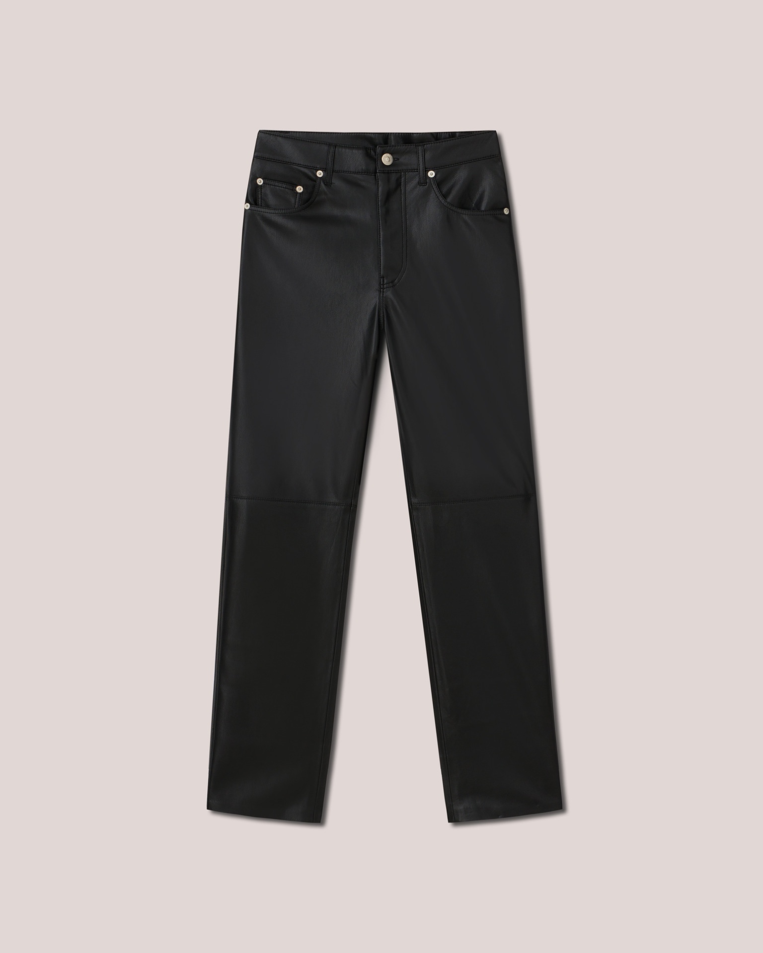 VINNI - OKOBOR™ alt-leather pants - Black - 1