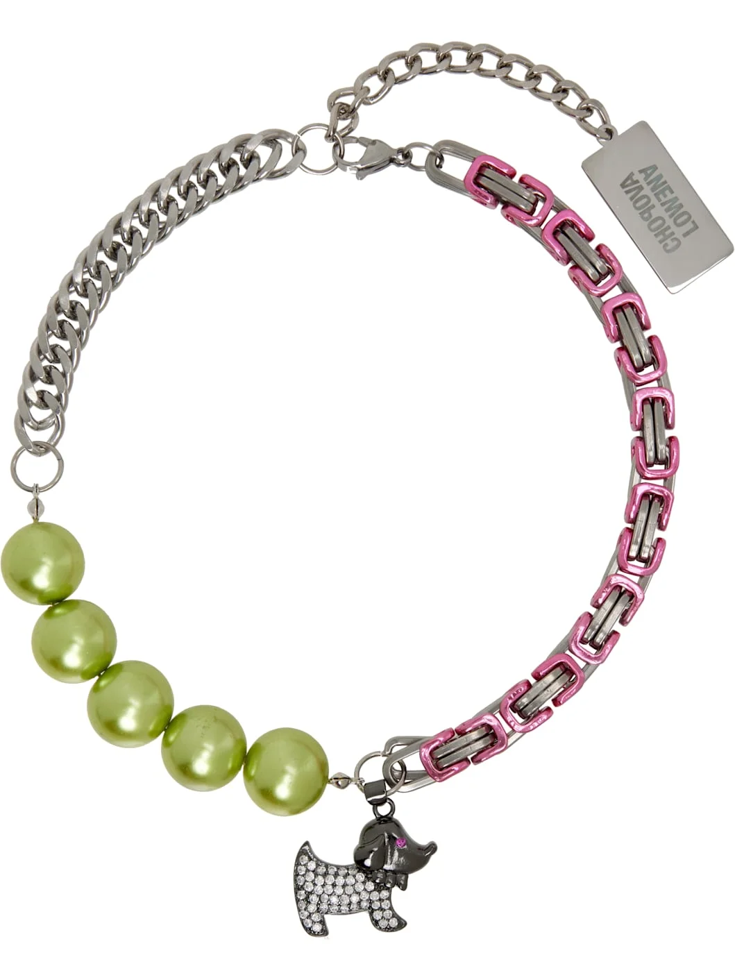 Patchwork Charm Necklace - 1