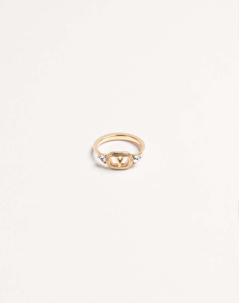 OVALETTE RING IN METAL AND SWAROVSKI® CRYSTALS 1