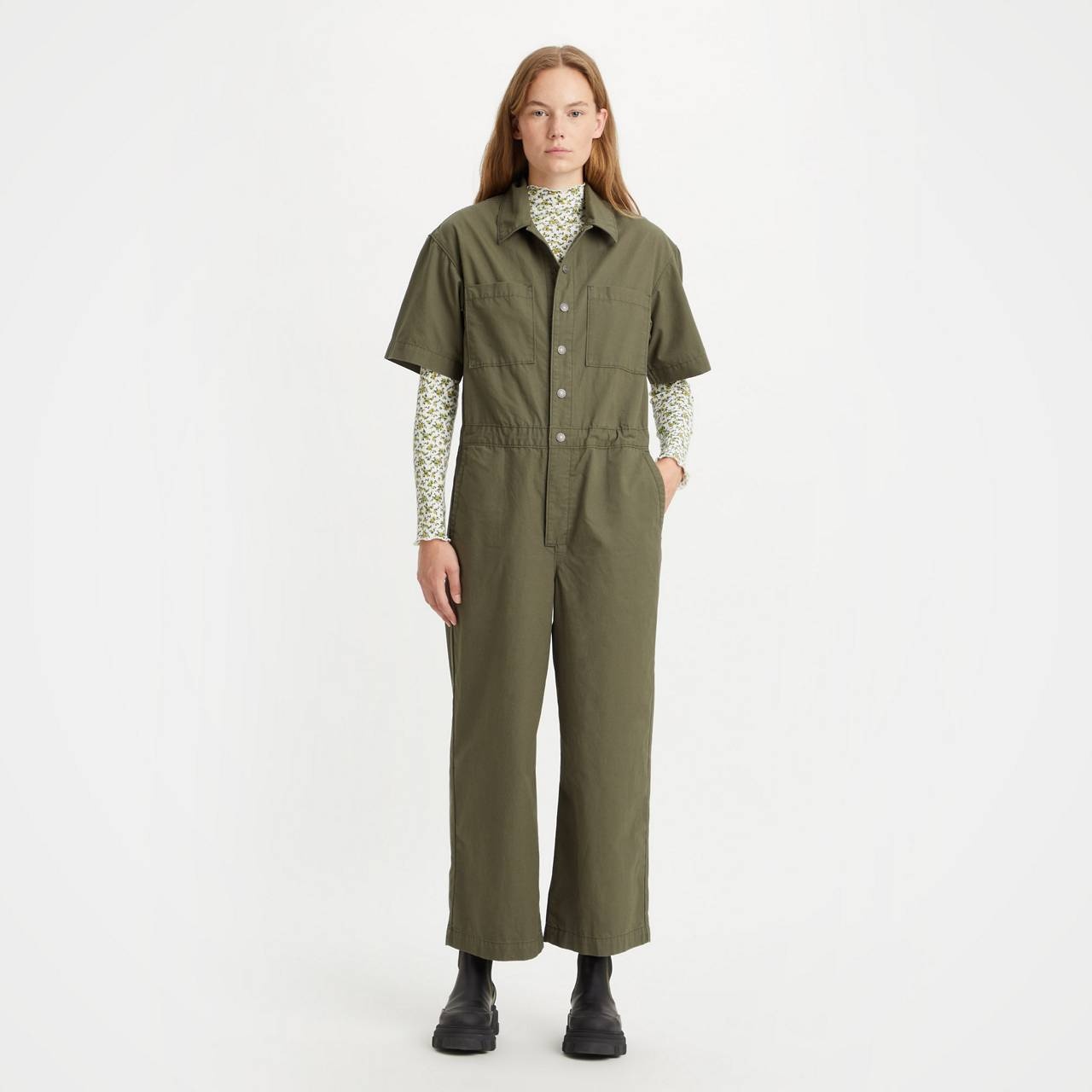 SHORT SLEEVE BOILERSUIT - 1