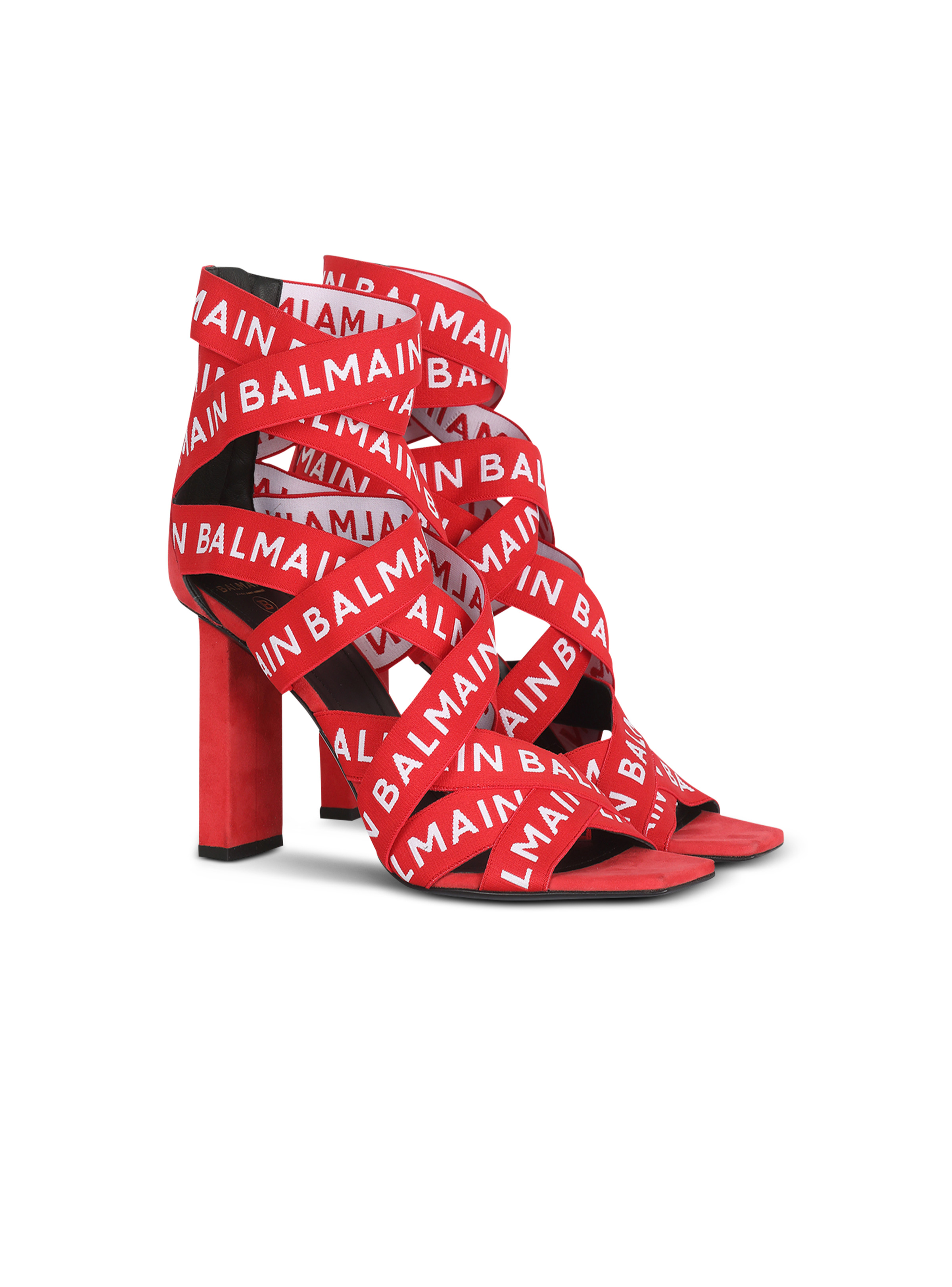 HIGH SUMMER CAPSULE - Union sandals with  Balmain logo print - 2