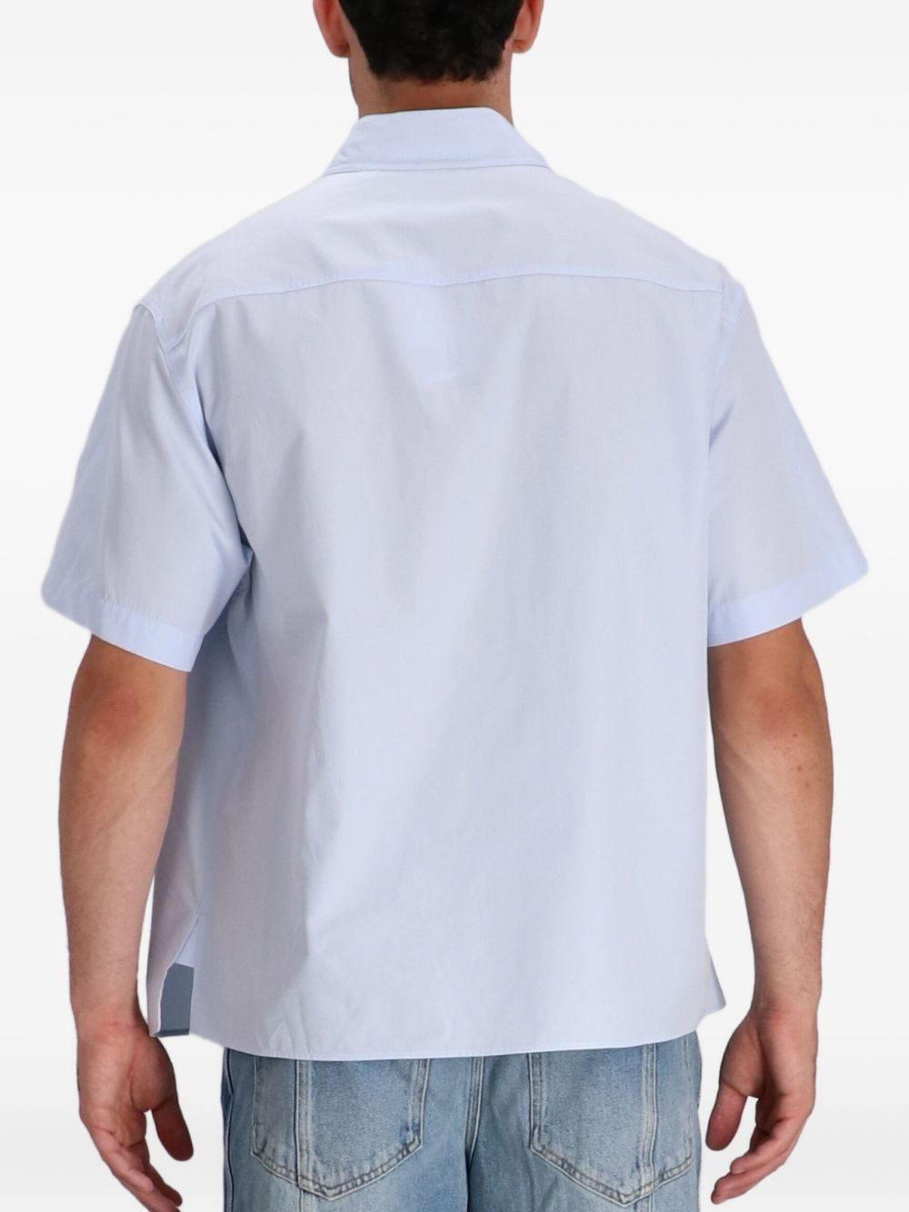 logo-detail wrap-design shirt - 4