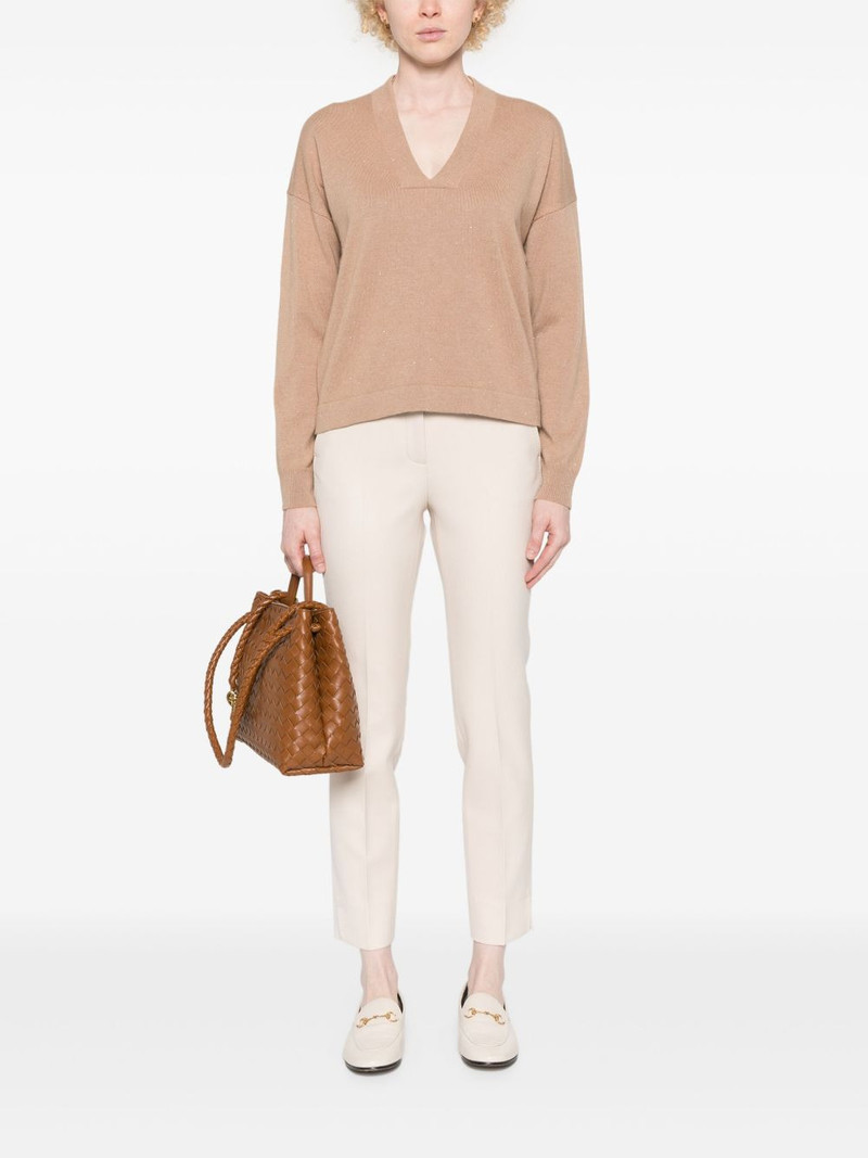 PESERICO metallic-threading jumper outlook