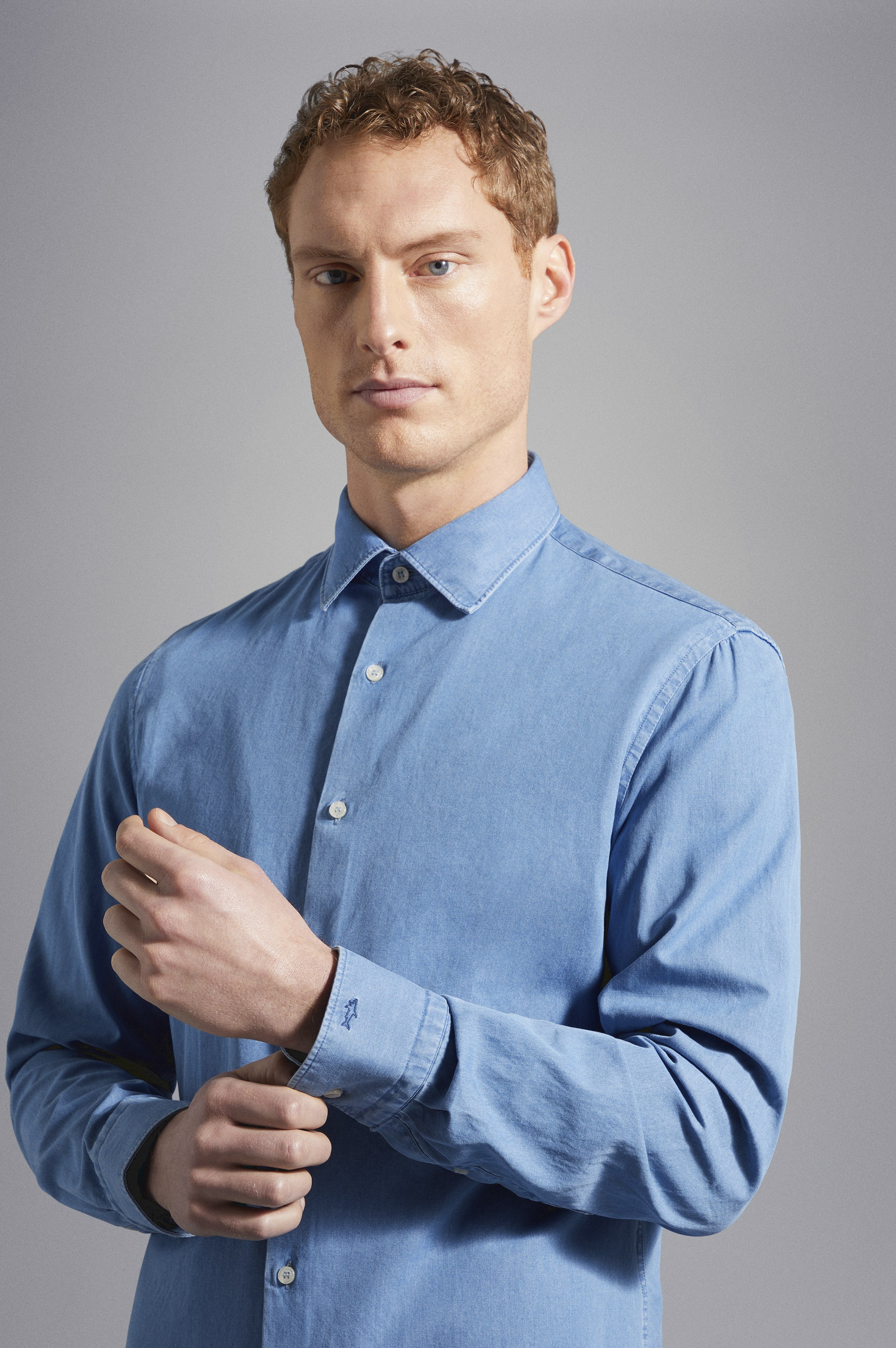 COTTON DENIM SHIRT - 4