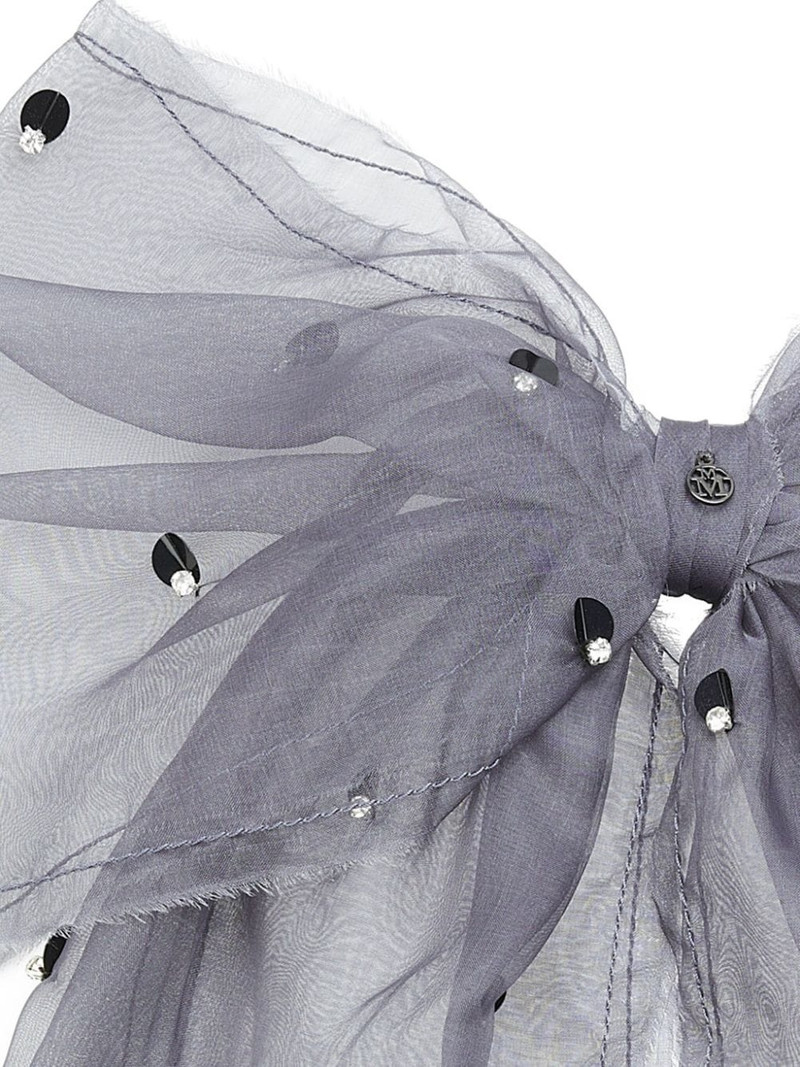 MAISON MICHEL Wicole silk bow hair clip outlook