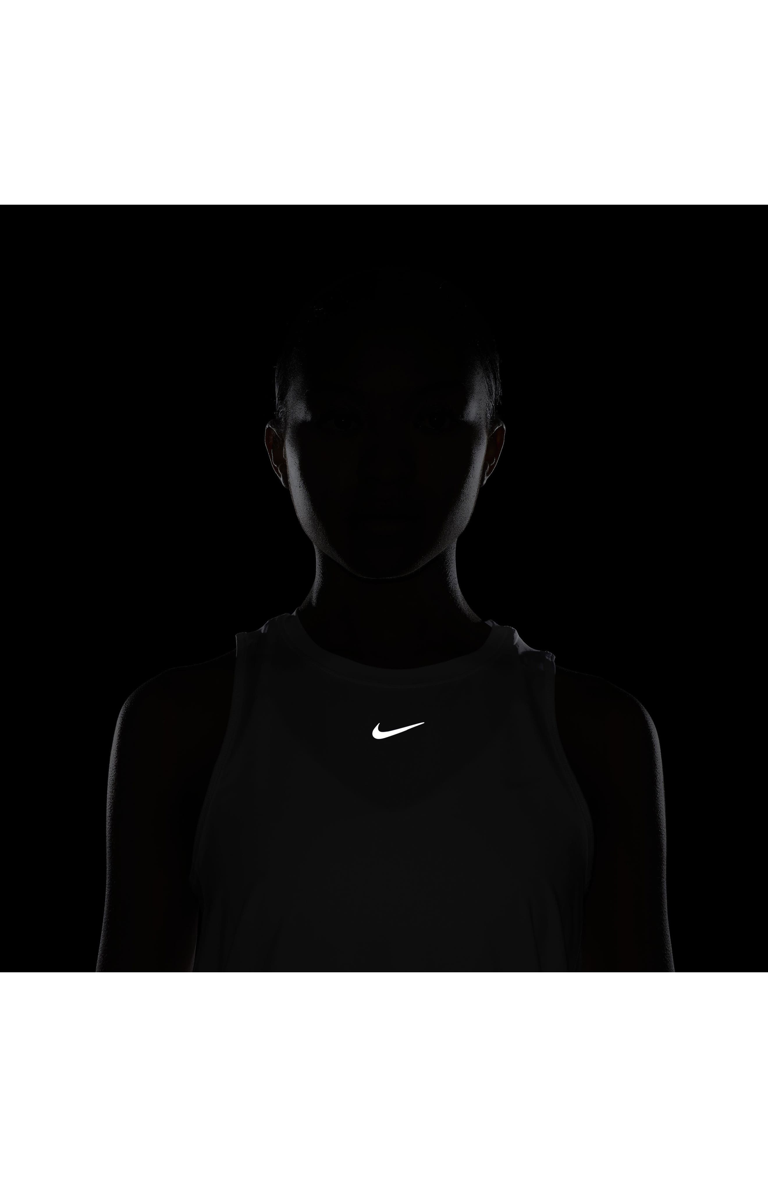 Nike One Dri-FIT Tank in White/black at Nordstrom - 6