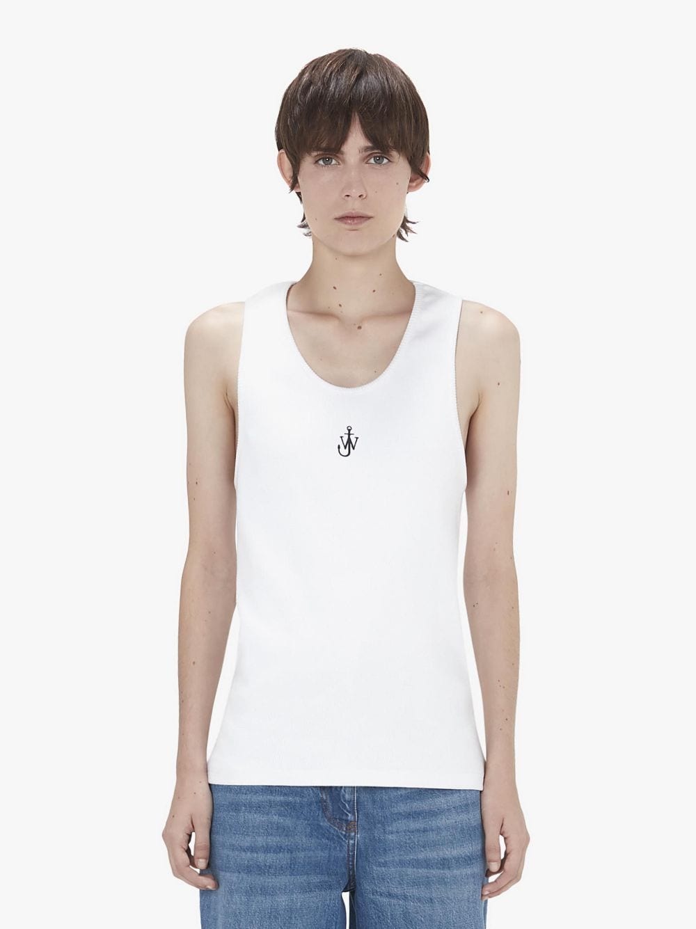 TANK TOP WITH ANCHOR LOGO EMBROIDERY - 2