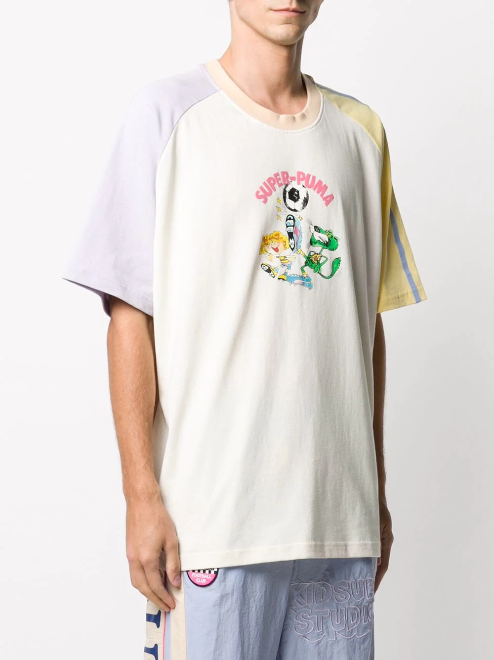 cartoon-print crew neck T-Shirt  - 3