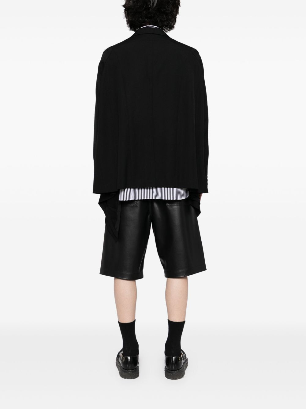 asymmetrical hem blazer - 4