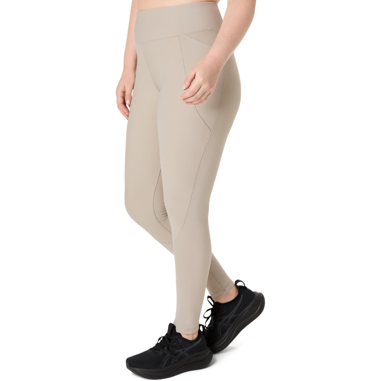 WOMEN'S RIB HIGH WAIST  7/8 TIGHT - 3