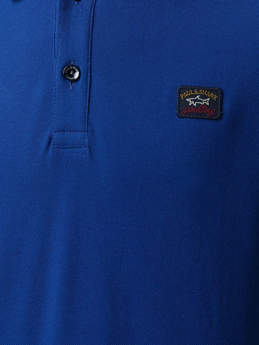 logo patch polo shirt - 5