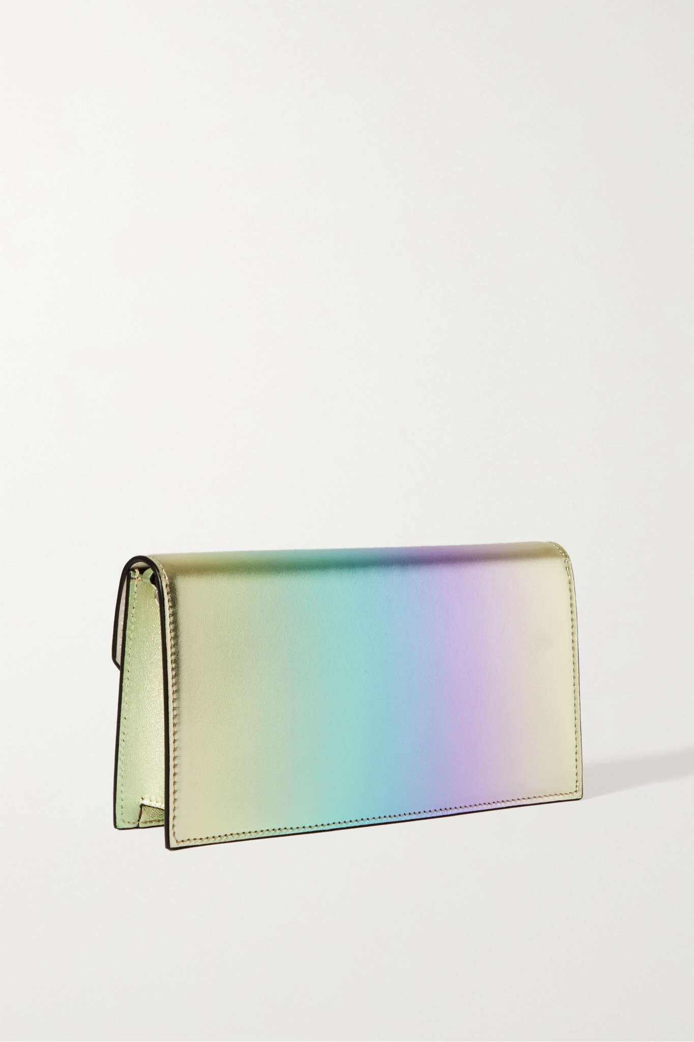 Loubi54 iridescent leather clutch - 3