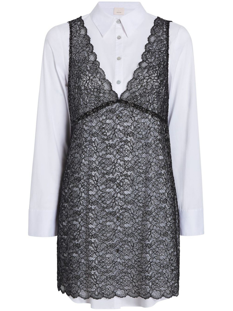 Catilina lace-overlay dress 1