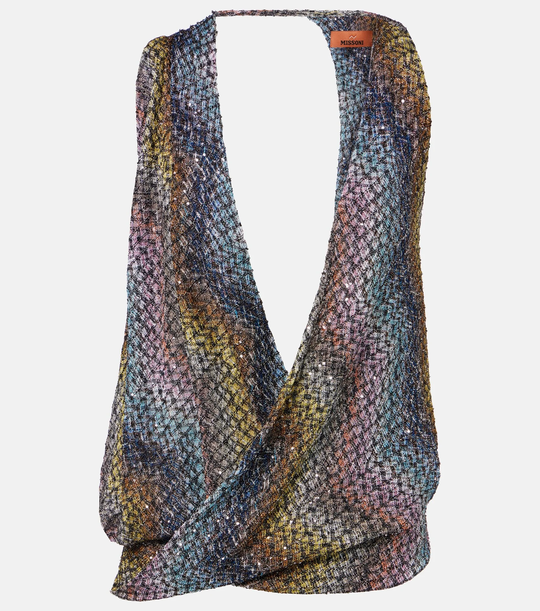 Missoni Sequined knitted lamé top - 29_DS26SK16BC0065 SMSNS BLUE