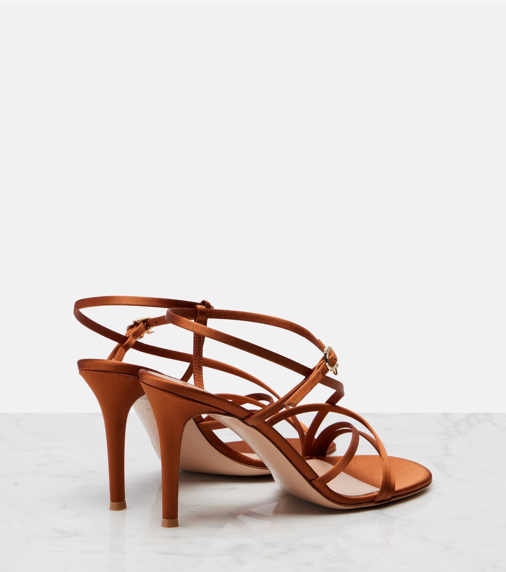 Strappy 85 satin sandals - 2