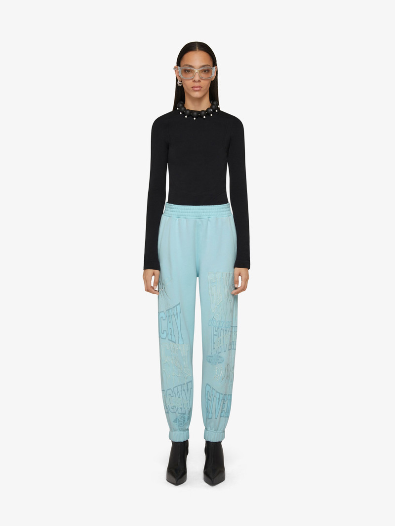Givenchy SLIM FIT JOGGER PANTS IN EMBROIDERED FELPA outlook