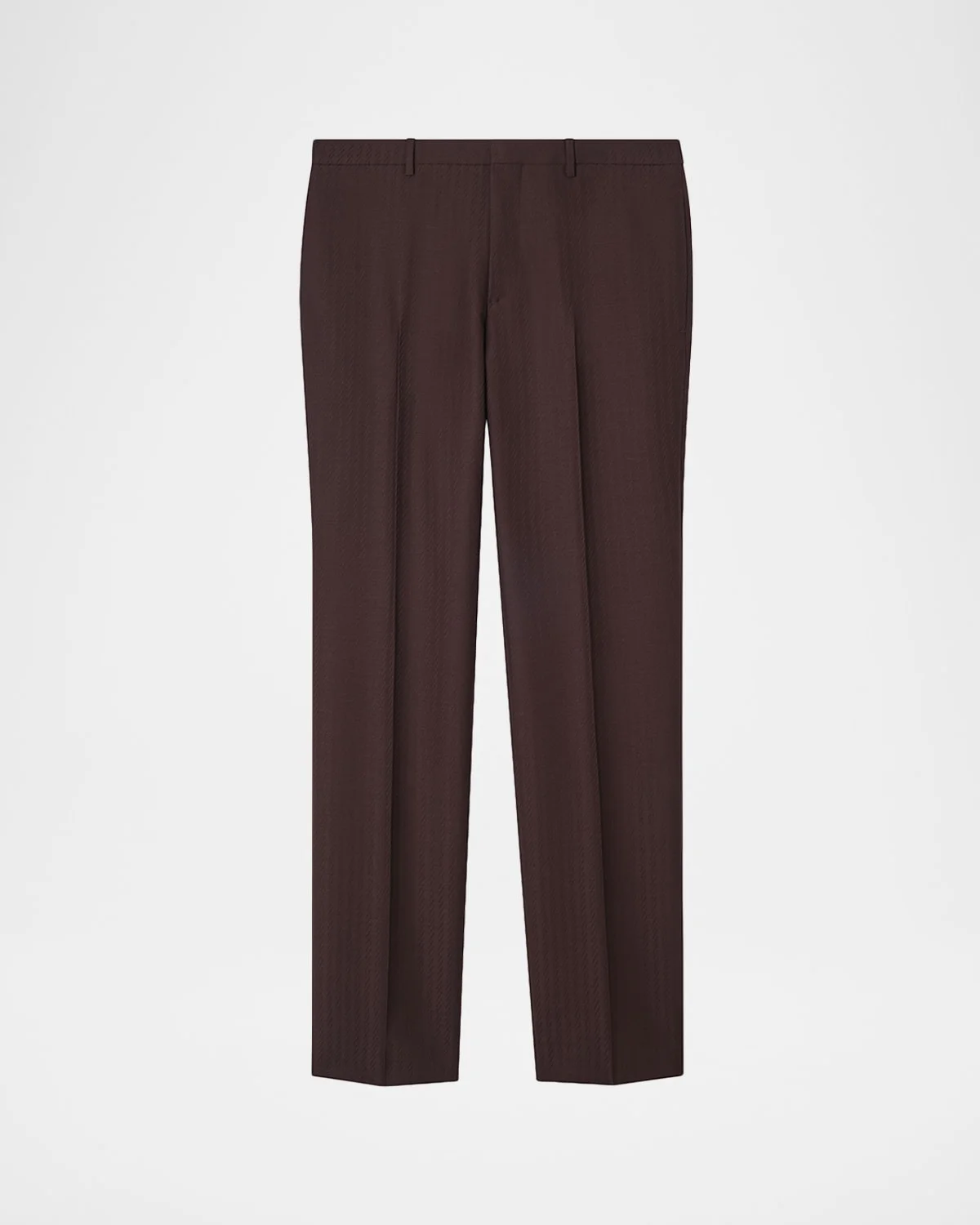 Men's Shipley Wool Blend Straight Leg Trousers - 1