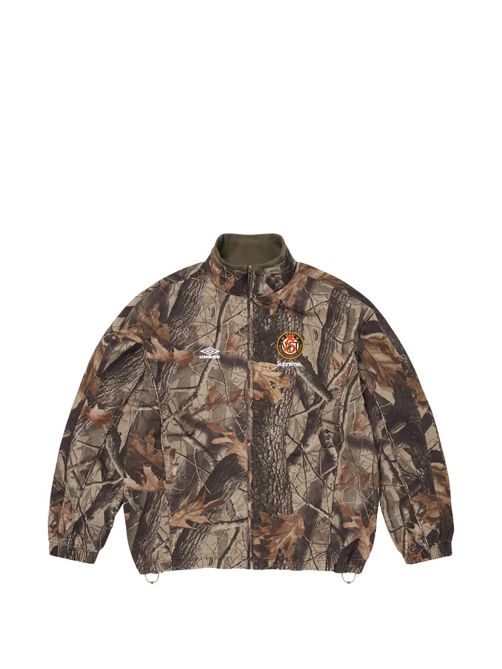 x Umbro zip-up camo-pattern cotton track jacket - 1