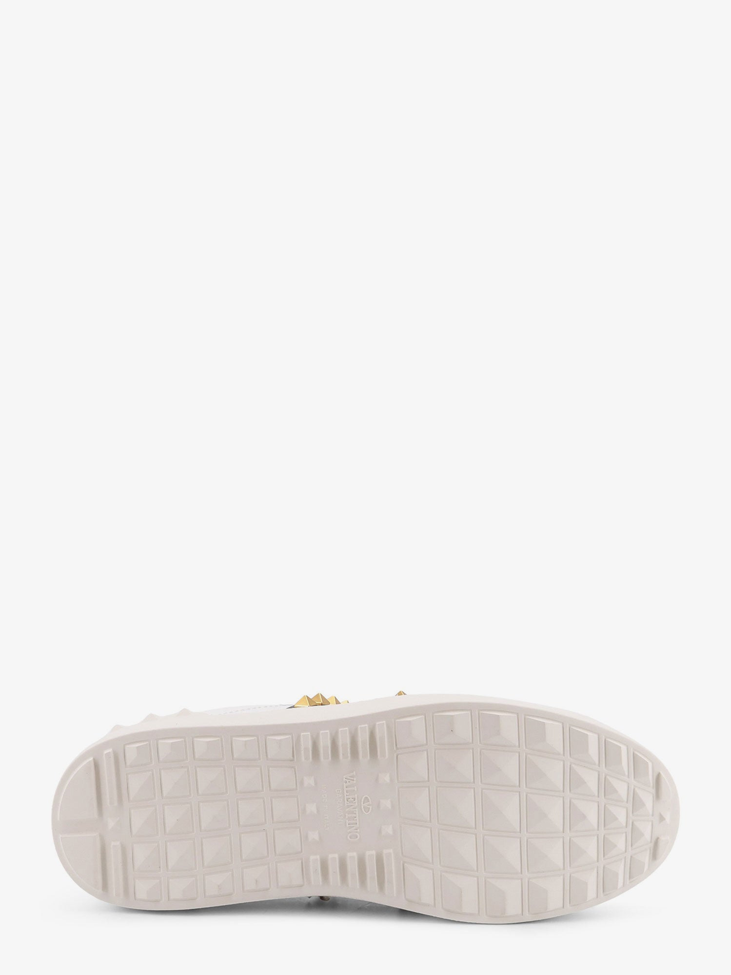 Rockstud Untitled Leather Low-Top Sneakers - 4