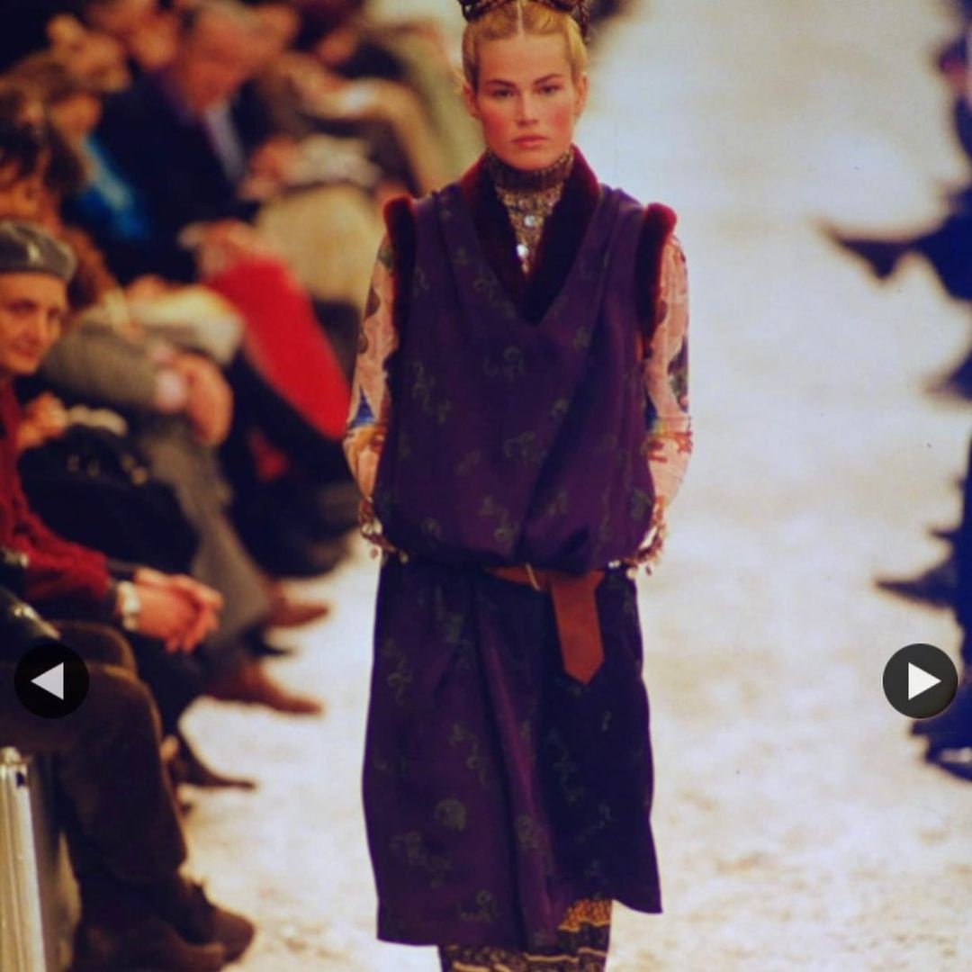Jean paul gaultier fw94 runway logo painted tank knee dress - 3