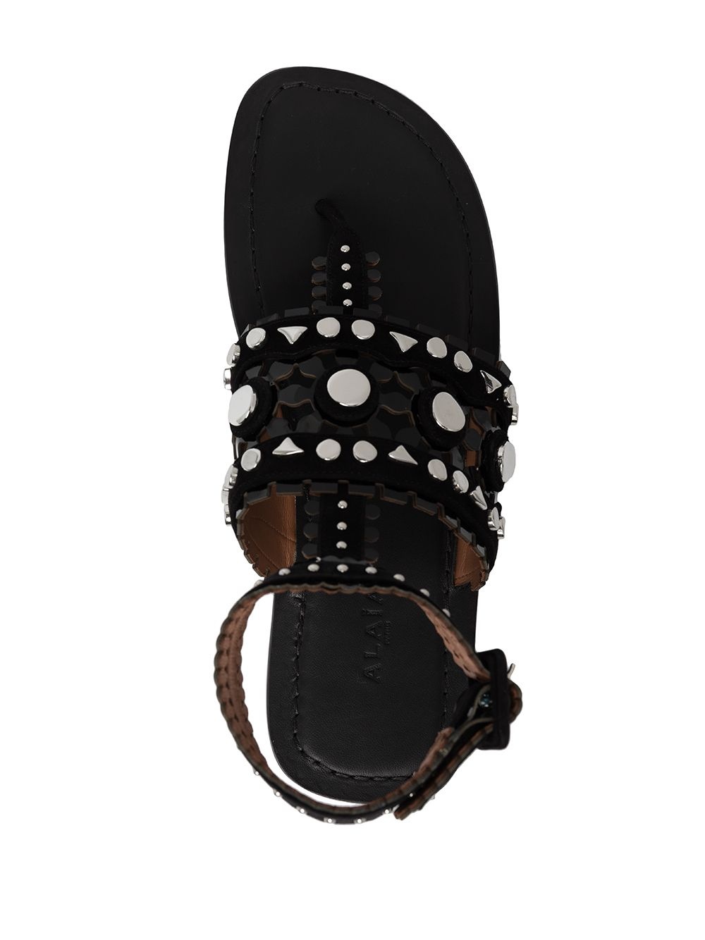 embellished thong sandals - 4