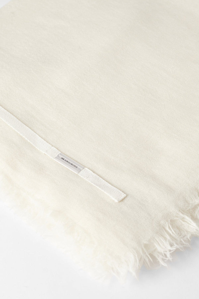 Ann Demeulemeester Sasha Scarf Quadra White outlook
