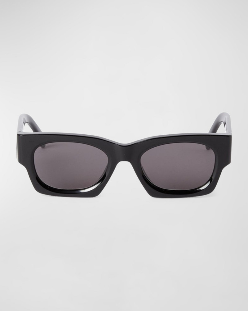 Palm Angels Men's Bodie Acetate Rectangle Sunglasses outlook