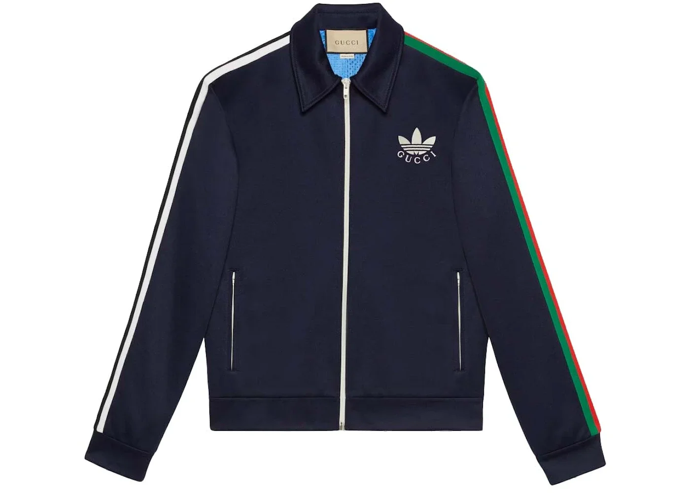 Gucci x adidas Zip Jacket Navy Blue - 1
