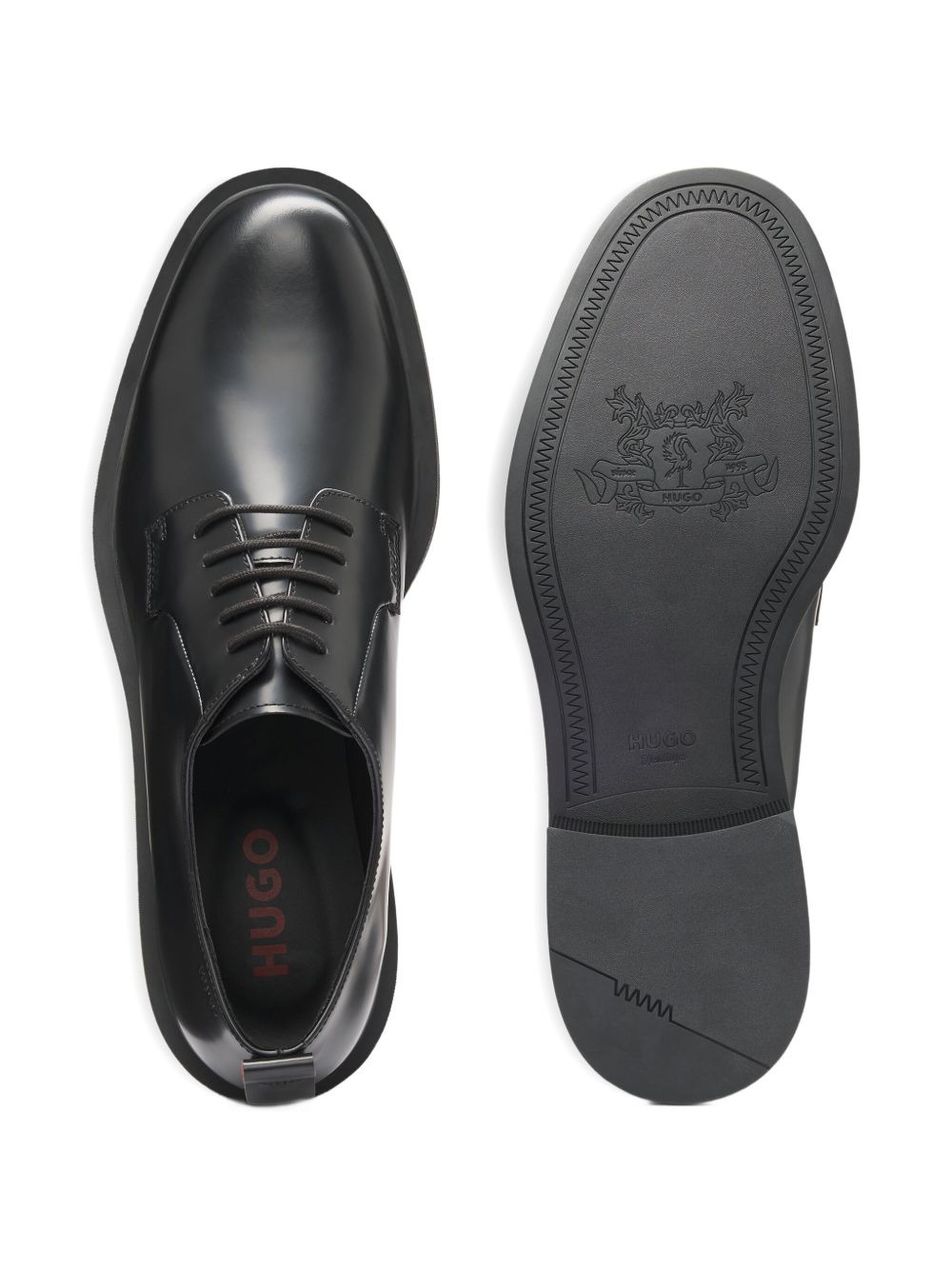 leather derby shoes - 4