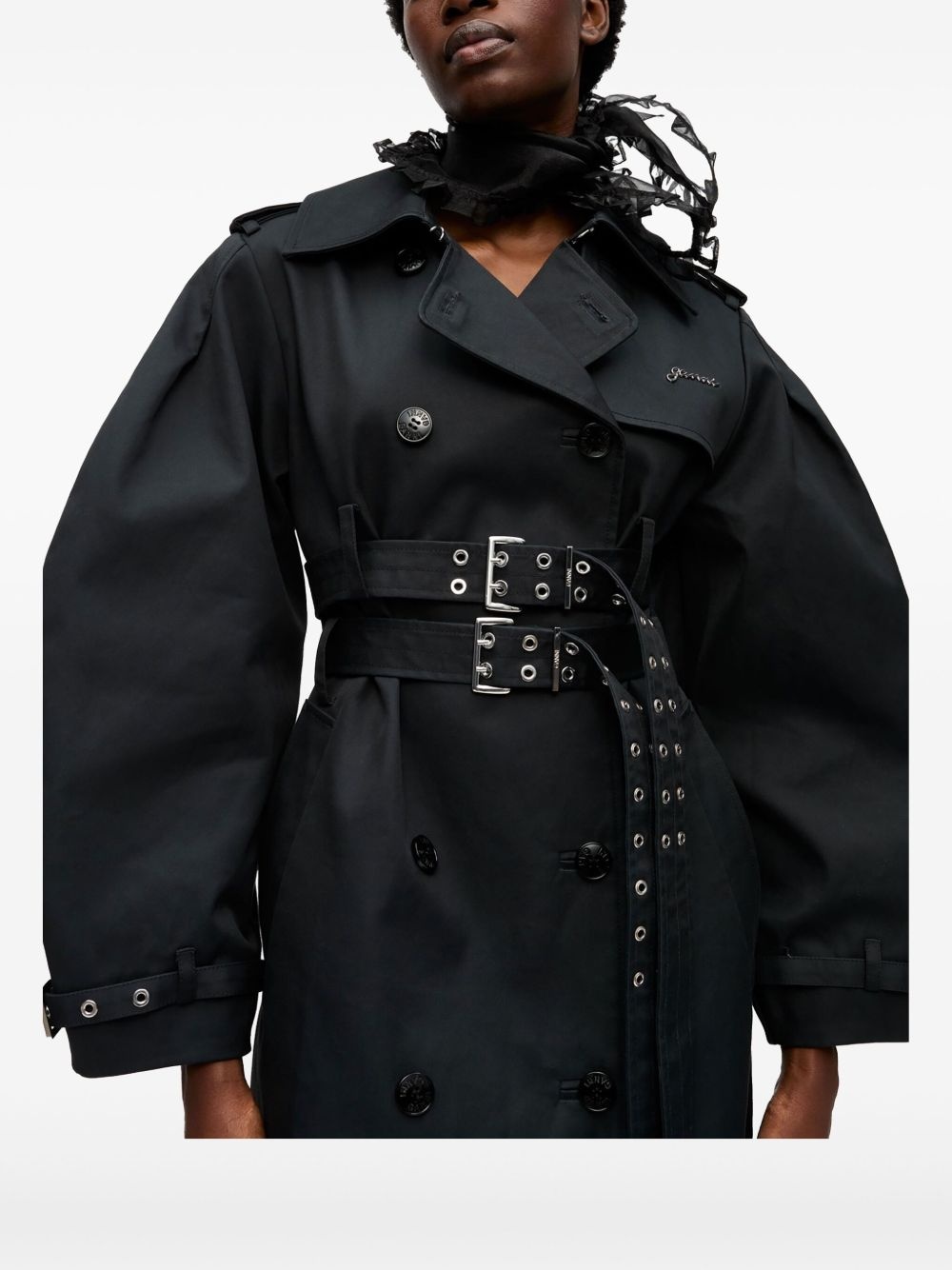 organic-cotton trench coat - 5