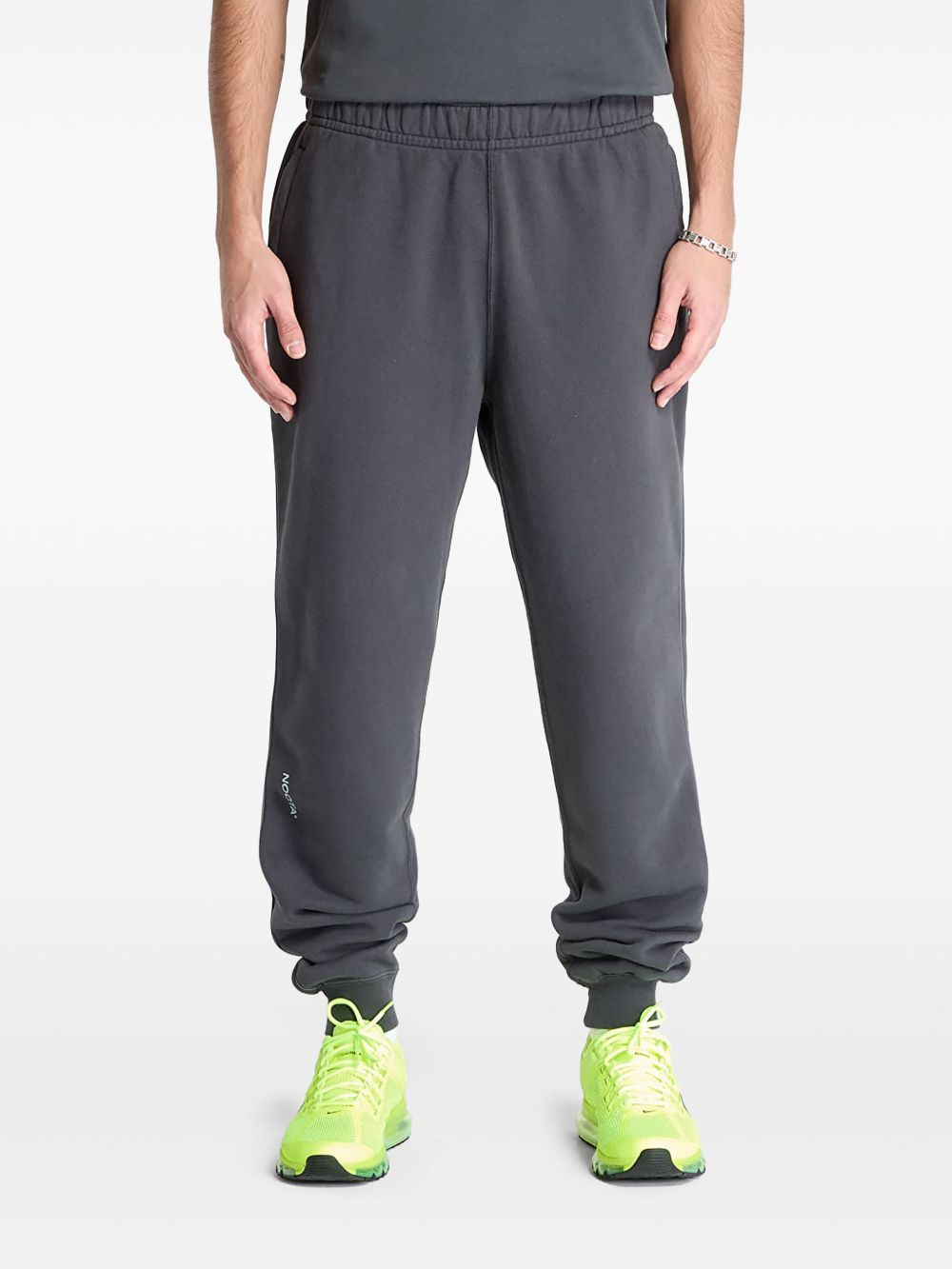 x Nocta CS fleece elastic-cuff track pants - 1