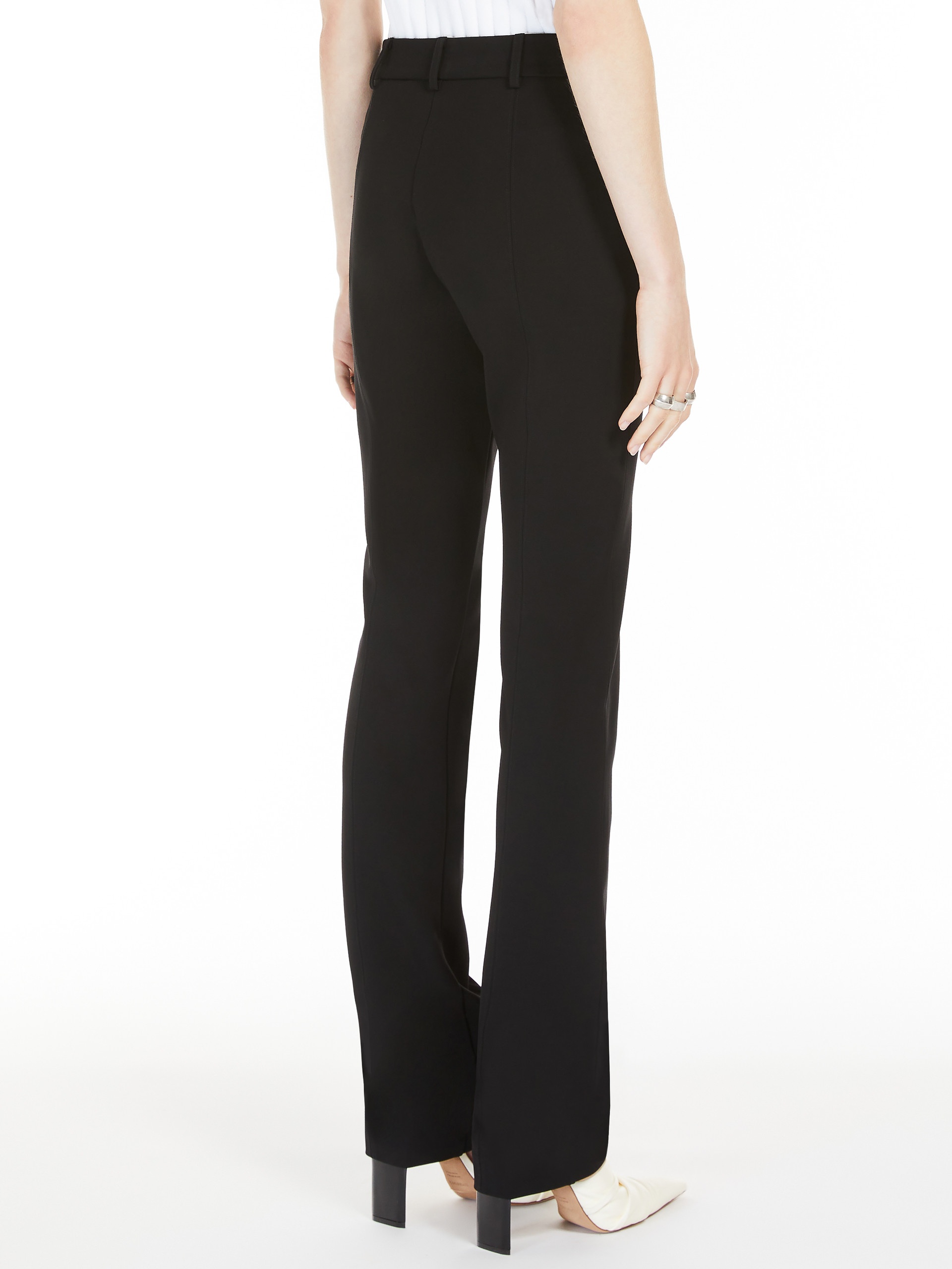 PIROGHE Fitted trousers in crêpe jersey - 4