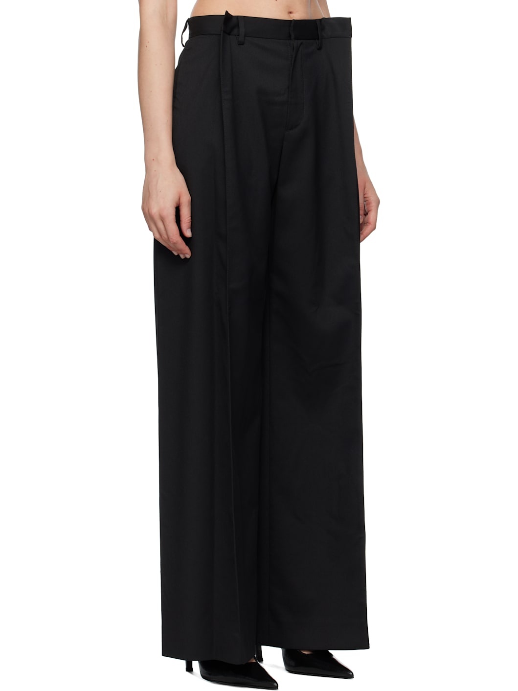 Black Tailoring Blend Trousers - 2